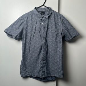 HURLEY Blue & White pattern Custom Fit MEDIUM